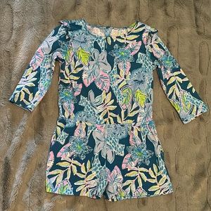 Girls Lilly Pulitzer romper size M (6-7) hardly worn!